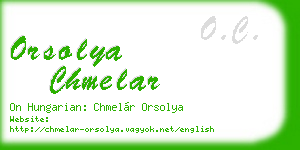 orsolya chmelar business card